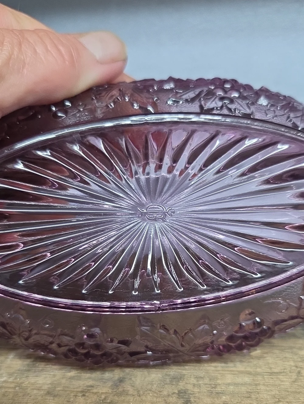 Vintage Indiana Glass Amethyst Purple Dish Set - 